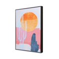 thumbnail image 3 of Gild Design House Canvas/Plastic Wild Badlands Hand Painted Giclee in White/Pink, 3 of 4