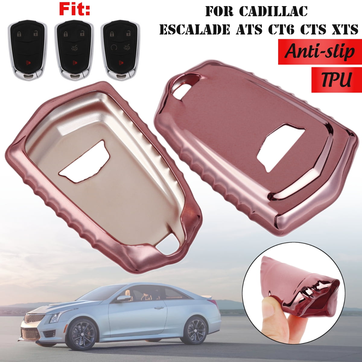Anti Slip Design Tpu Remote Smart Key Cover Fob Case Shell