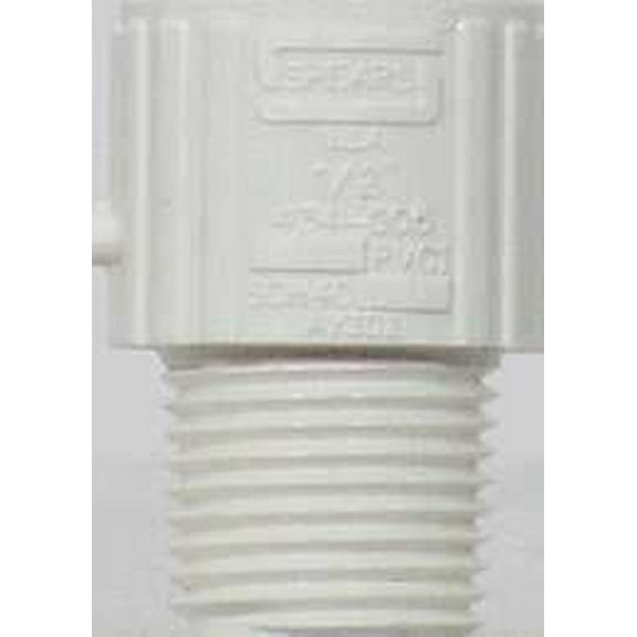Charlotte Pipe Riser Extension Sch 40 Pvc 1/2 " Mpt X 1/2 " Fpt White