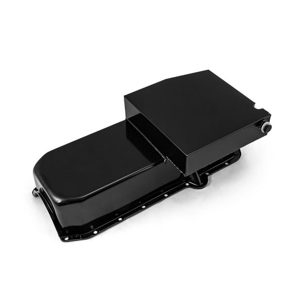 Speedmaster PCE300.1024.02 Compatible with Chevy SBC 350 2Pcs Rms 1980-85 P/Side 7Qt Circle Track Oil Pan [Black]