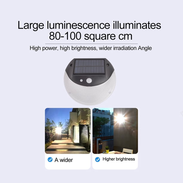 iluminación de cubierta solar luces de pared luz de inducción solar inalámbrica Iluminación de cubierta solar Luces de pared redondas Luz de inducción solar inalámbrica al ANGGREK Otros