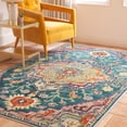 thumbnail image 3 of SAFAVIEH Crystal Debra Southwestern Area Rug, Teal/Rose, 8' x 10', 3 of 9