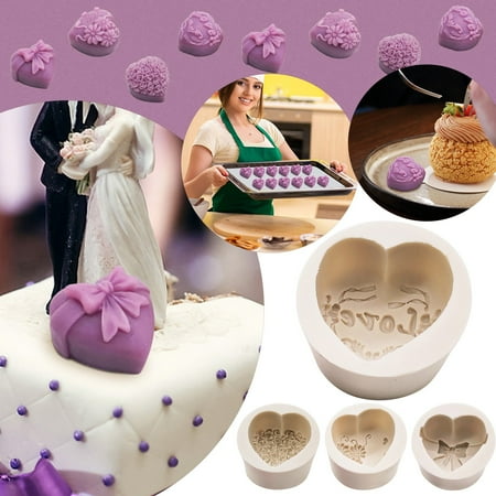 

WNG Silicone Cake Molds-Love Cake Molds DIY Cake Pudding Chocolate Baking Pan Non-Stick Homemade Baking