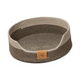 thumbnail image 1 of Panier de Lit pour Chat en Corde de Coton Tissé Respirant Protection des Meubles Accessoires pour Animaux Marron 40cm, 1 of 8