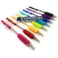 Inc 8 counts per pack Clipclick Pens Ball Point Assorted Color Pens ...