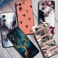 thumbnail image 2 of Funda De Mármol De Grano Para ZTE Axon 40 SE V40S V70 Pro Silicona Suave TPU Linda Flor Animal Pintado Bolsas De Parachoques Trasero, 2 of 4