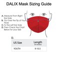 thumbnail image 5 of DALIX Kids Cotton Face Mask Reuseable Washable in Red Made in USA - XXS-XS Size 5 Pack, 5 of 5