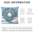 thumbnail image 5 of COMIO Inspirational Quotes Throw Pillow Cover, You are My Sunshine Sofa Home Bed Decor Sunflower Cow Study Couch Case, Pillowcase Gift for Office Bedroom Living Room Reading Room White, 5 of 5