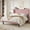 Pink, variant on Einfach Full Luxury Channel-Tufted Corduroy Velvet Platform Bed Frame with Wingback Headboard, Pink