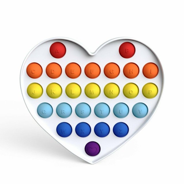 Herramientas de cubo sensorial en forma de corazón para aliviar el estrés ZefeiWu 8390614338036