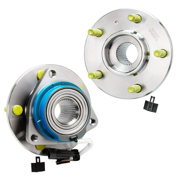 Detroit Axle - 2 Wheel Bearing Hubs Front for Chevy Impala Monte Carlo Buick Lacrosse Lesabre Cadillac DTS Pontiac Grand Prix, Rear for Chevy Uplander Venture Front Rear Wheel Bearing & Hubs