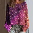 thumbnail image 2 of My Items Talove Long Sleeve Shirts for Women Funny Graphic Sweatshirt Fall Fashion Must Haves Tops, Tees & Blouses Womens Tops Christmas Shirts, 2 of 6