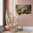 thumbnail image 4 of Vintage Christmas Canvas Wall Art, The Christmas Pinecone Still Life Art Poster, Holiday Christmas Pictures Wall Decor Size 24''x36''-Gategoo, 4 of 5