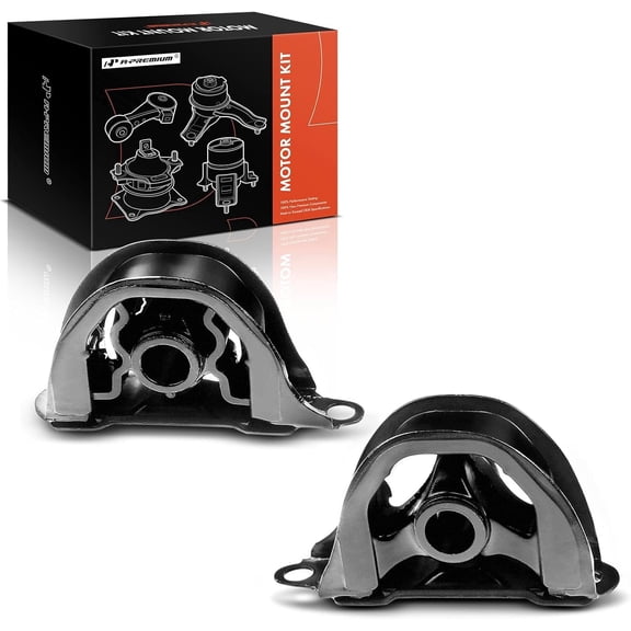 A-Premium 2PCS Front and Front Right Engine Motor Mount Set Compatible with Honda CR-V 1998-2001, Civic 1999-2000 & Acura Integra 1994-2001, Manual Transmission