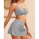 thumbnail image 4 of Bikini Yonique 2025 para mujer con aros y falda a cuadros, 4 of 4