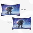 thumbnail image 4 of Balery Astronauts Start Running Bedding Queen Pillow Cases - Envelope Closure - Soft Brushed Microfiber Fabric - Shrinkage and Fade Resistant Pillow Cases-16"x24", 4 of 9