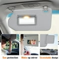 thumbnail image 3 of Left & Right Sun Visor with Light for 2013-2018 Nissan Pathfinder 2014-2017 Infiniti QX60, 2013 JX35, Driver & Passenger Side Gray Sunvisor Replacement 96401-9PB0A, 96400-9PB0A, 3 of 5