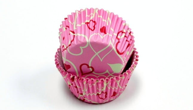 Chef Craft 50 Count Cupcake Liners Multicolored Hearts 