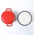 thumbnail image 3 of Red Enameled Cast Iron Dutch Oven 3.5-Quart for Casseroles, Soups & Stews, 3 of 3