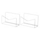 thumbnail image 4 of 2x Portacartas de Escritorio Organizador Compacto para el Hogar Versátil Práctico para Encimera Transparente, 4 of 9