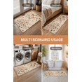 thumbnail image 4 of SYVVY Arts and Crafts Wildflower Garden 2-Piece Kitchen Mat Set, Vintage Floral Border Illustration, 16 x 24 in + 18 x 48 in, Soft Non-Slip Flannel Rugs for Cottage Kitchen and Foyer, 4 of 6