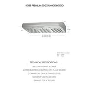 KOBE CH22 Series 30-Inch Hands-Free Fully Auto Under Cabinet Range Hood in Stainless Steel