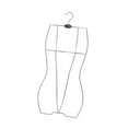 thumbnail image 4 of Percha de trajes de baño para niños, estante de organizador, soporte de exhibición, estante de trajes de baño para niños para ventanas de vestuario de Plata, 4 of 9