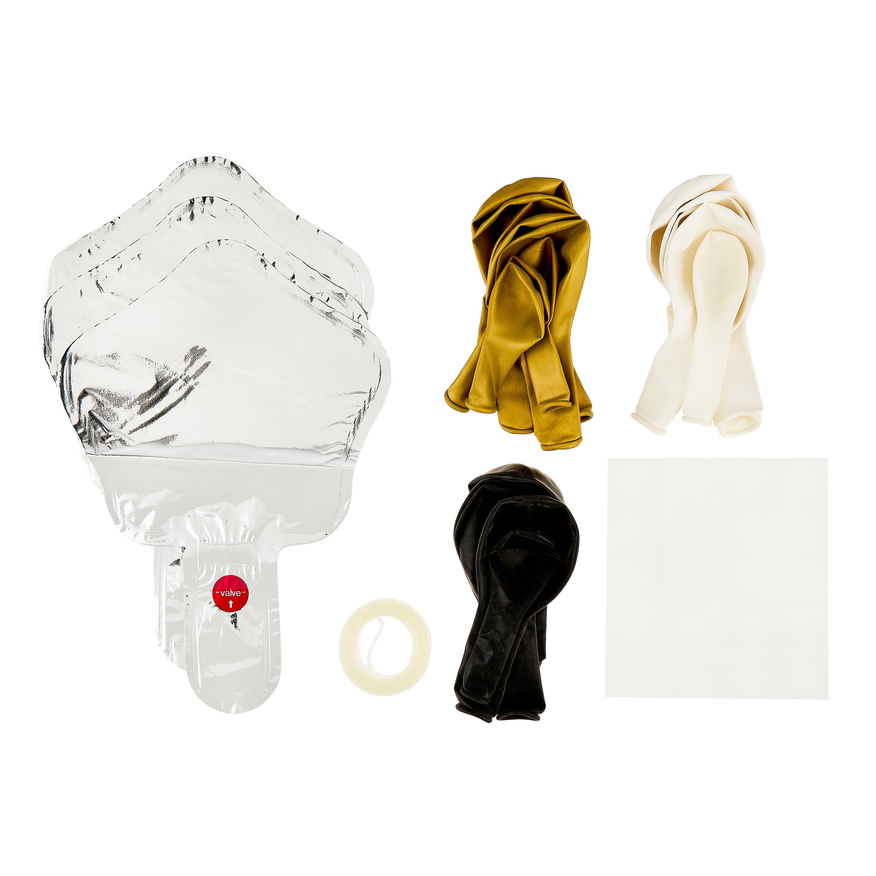 Black/White/Balloon Garland, 24 Pieces, by Way To Celebrate
