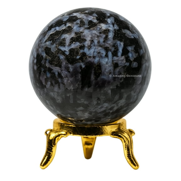 Indigo Gabbro Crystal Ball Sphere 1.5" Inches