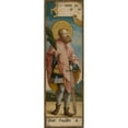 thumbnail image 2 of Peter Strüb the Younger (Master of Messkirch) 10x24 Gold Ornate Framed and Double Matted Museum Art Print Titled - Saint Gangolf (ca. 1535-40), 2 of 4