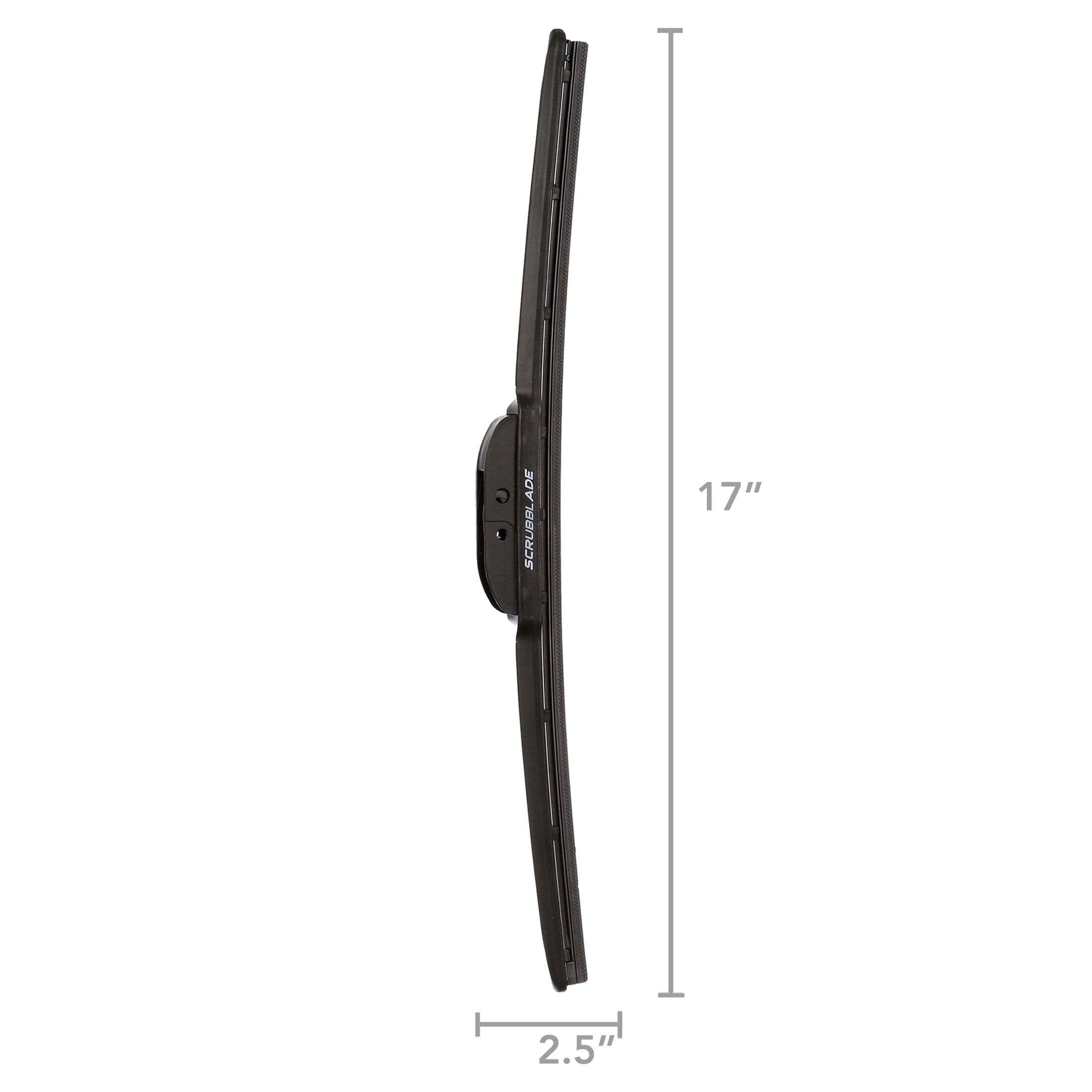 (2 pack) 17" 430MM BLACK EDITION SILICONE SCRUBBLADE WIPER BLADE