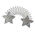 thumbnail image 2 of Fijador de acabado para el cabello, peine con pinza para el cabello, horquillas con diamantes de imitación para novia, accesorios para insertar, Mini Plata Fernando Peine, 2 of 8