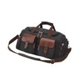 thumbnail image 3 of Bolsa de viaje Con compartimento para zapatos Salvador Bolsa de lona para hombres Negro 51 cm x 22 cm x 29 cm, 3 of 10