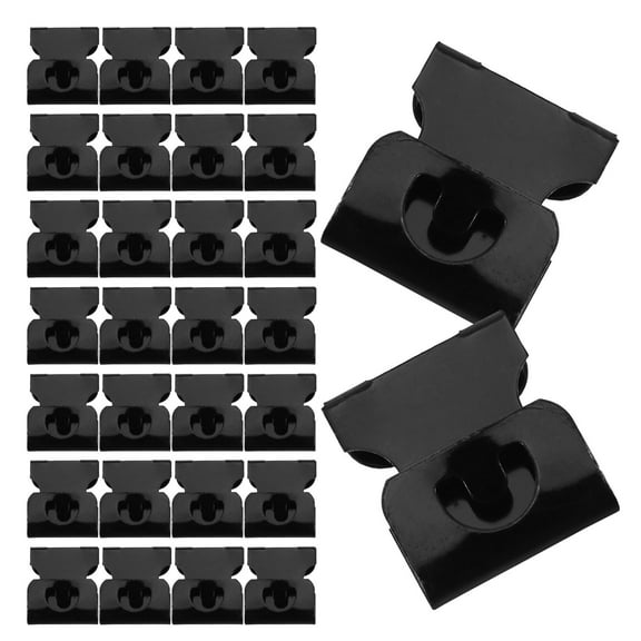 Soimiss 50Pcs Heavy Picture Hanging Hooks Black Metal Frame Hangers for Elegant Home Decor