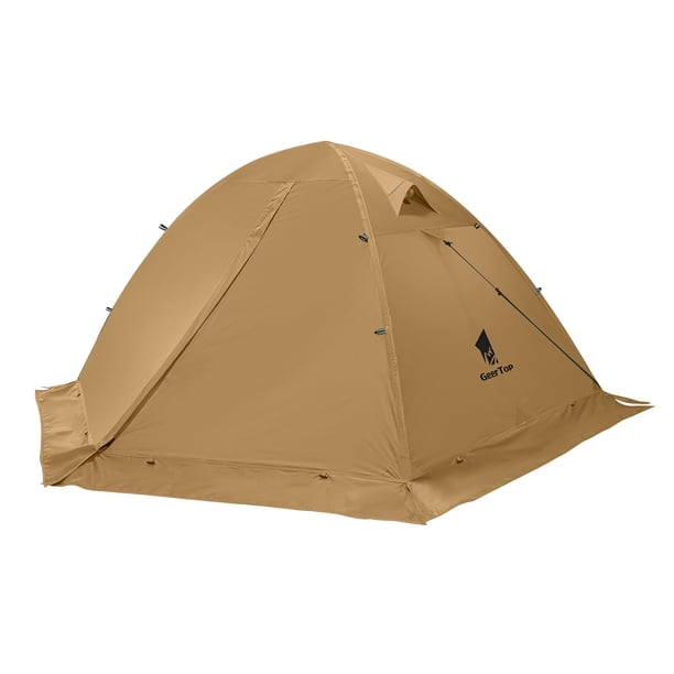 Carpa GEERTOP para 2 personas impermeable para las 4 estaciones para camping y senderismo