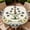 Blue Thistle Garden, variant on ARTSLION Round Outdoor Tablecloth For Up To 36in With Umbrella Hole & Zipper Waterproof Elastic Edge Fitted Table Cover Big Sunflower For Patio Picnic Party, Blue Toile Floral