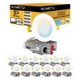 thumbnail image 1 of Luz LED empotrable NUWATT ultradelgada de 4" con 5 temperaturas de color regulable, 1 of 9