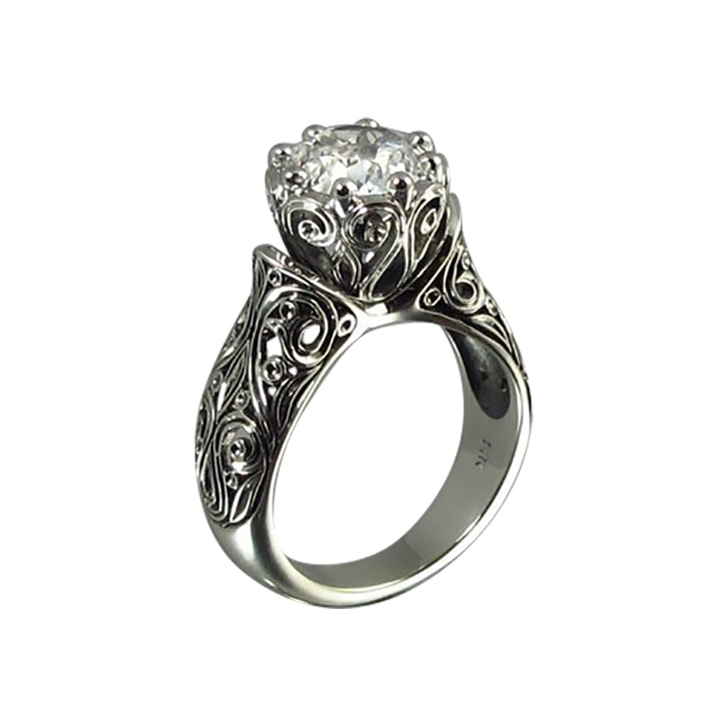 Dudee Shimmering cz engagement ring fashion rings size 10