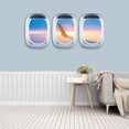 thumbnail image 4 of Pegatinas de pared 3D extraíbles, calcomanías de ventana falsa, calcomanías artísticas, calcomanías tridimensionales, avión, 4 of 5