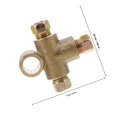 thumbnail image 2 of unbranded Conector De Tres Vías Para Línea De En Latón Resistente Color Dorado Para Autos, 2 of 6
