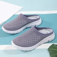 thumbnail image 5 of AJGRHE Women's Casual Shoes Casual On Sneakers Breathable Mesh Toe Cover Summer Walking Shoes Soft Sole Outdoor Loafers Purple 42, 5 of 9