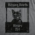 thumbnail image 2 of Womens Hissing Booth T Shirt Funny Mean Kitten Hiss Joke Tee for Ladies Womens Graphic Tees, 2 of 9