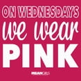 thumbnail image 2 of Junior's Mean Girls We Wear Pink Quote Racerback Tank Top Dark Pink Small, 2 of 4