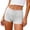 Light Gray, variant on Women's Folding Waist Solid Color Short Base Low Rise Leggings Footed Leggings for Women S