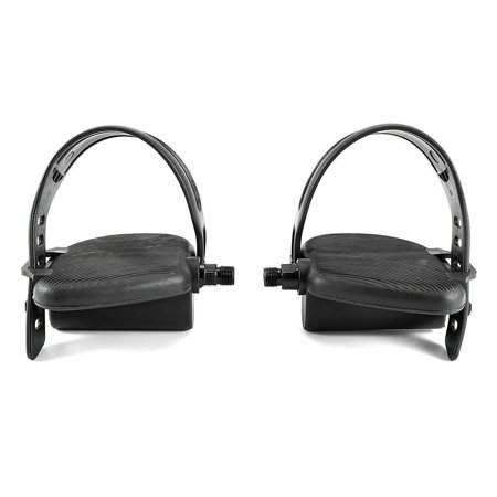 Exercise Bike Pedals 9/16  - Schwinn Recumbent Upright Stationary w Straps PAIR