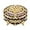 Purple, variant on ABPETE Vintage Jewelry Box Oval Trinket Display Case with Rose Pattern Decorative Green Treasure Box Ring Holder for Women