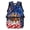 Horse Star, variant on POLERO US Flag Race Multi-Purpose School Bag, Polyester Breathable Padded Straps Travel Ruckpack for Outdoor Activities Daily Use