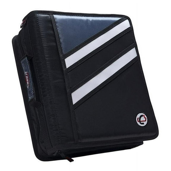 Case-It  The Z Zippered D-Ring Binder 1.5 in. - Black