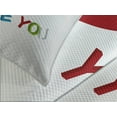 thumbnail image 4 of Ambesonne I Love You Quilted Bedspread Set 3 Pcs, Letters Clouds Heart, Queen Size, Lime Green Magenta, 4 of 5