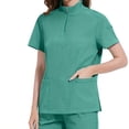 thumbnail image 4 of American Style ICU Nurse Workwear Solid Color Stand-up Collar Women's Hand Washing Uniform Straight Pants Oral Clinic Surgical Overall, 4 of 10